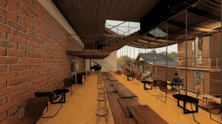 BIM建筑|2020建筑新人赛TOP 100 | 趣味屋顶 爱发呆的重大女孩设计了一场好玩的梦