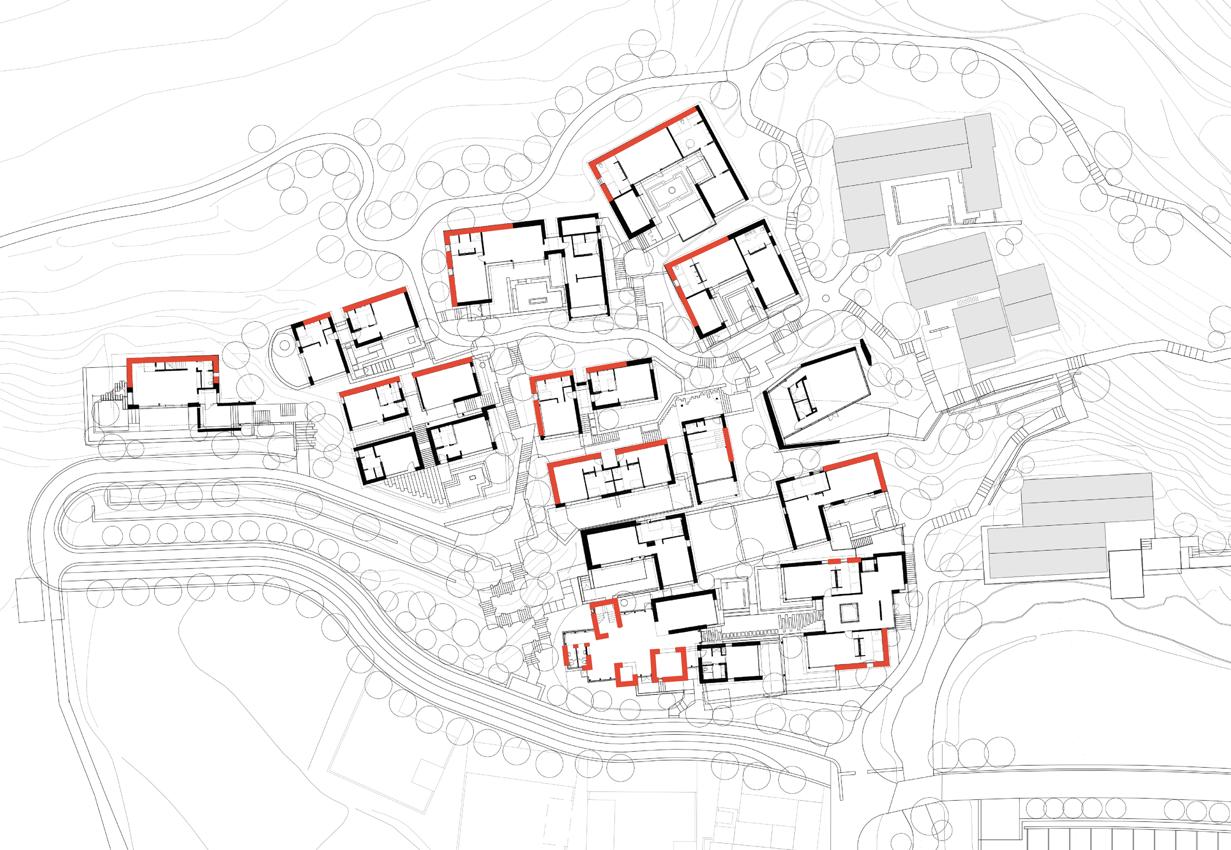 BIM建筑|十二个宅基地的新生：泰安东西门村活化更新 / 孟凡浩-gad · line+ studio