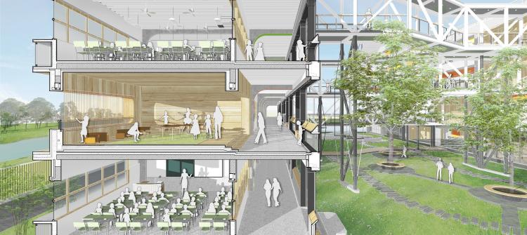 BIM建筑|秩序的启迪——上海市高安路第一小学华展校区 / 山水秀建筑事务所