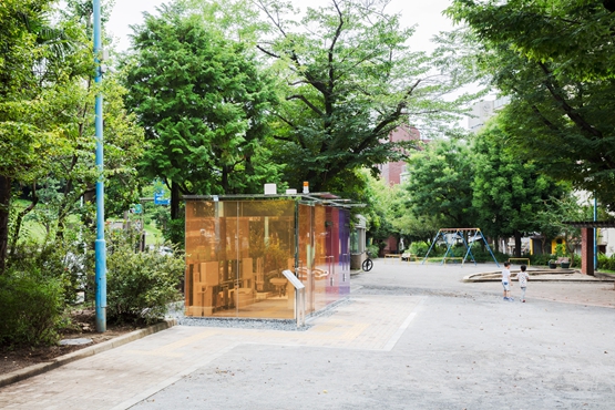 BIM建筑|坂茂在东京设计透明的公共厕所