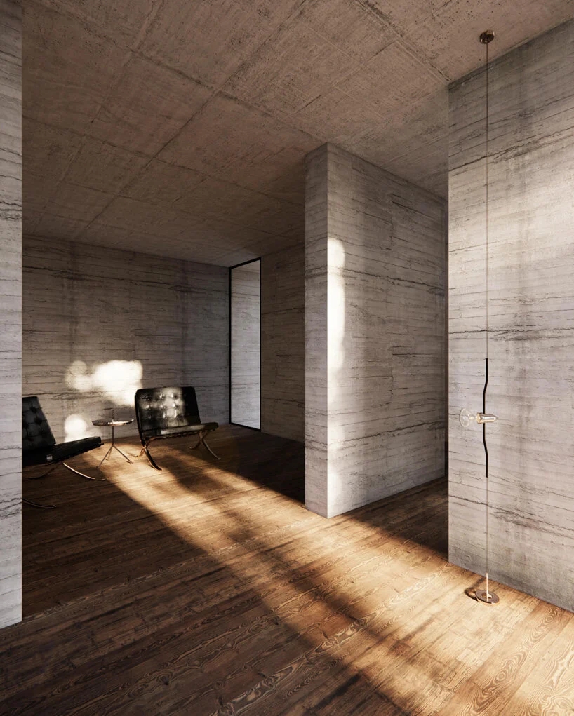 BIM建筑|森林住宅，如巨石般厚重 / Marte Marte Architects