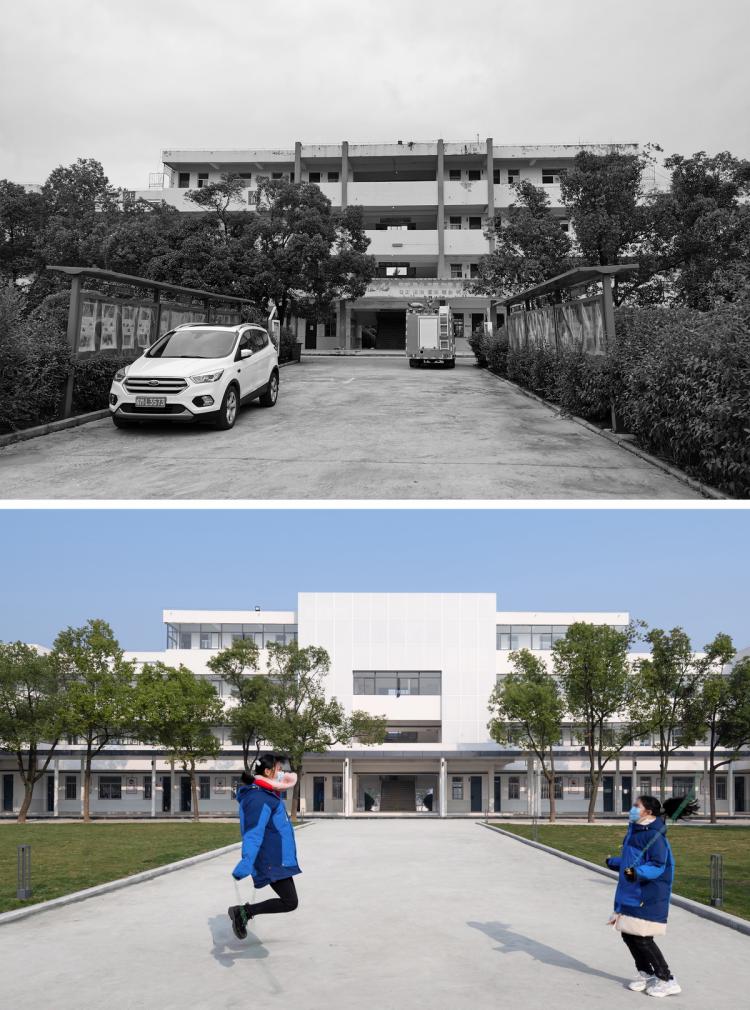 BIM建筑|乡村振兴之乡镇中学改造-全椒县新锐古河中学 / 上海思序建筑规划设计