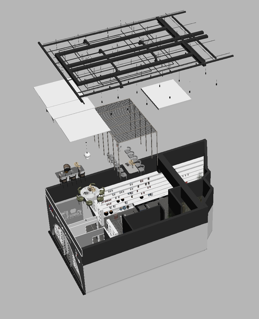BIM建筑|上海徐汇“有间酒堂” / DCDSAA淀川建筑事务所