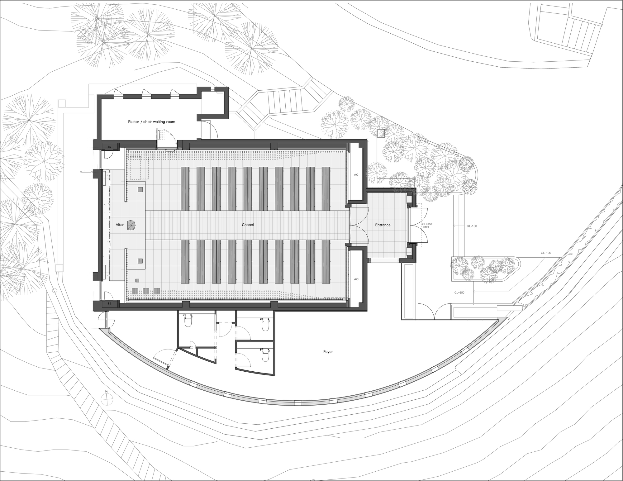 BIM建筑|京都威斯汀都酒店小教堂修复 / KATORI archi+design associates