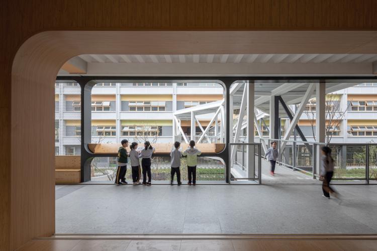 BIM建筑|秩序的启迪——上海市高安路第一小学华展校区 / 山水秀建筑事务所