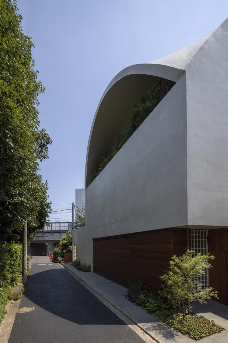 BIM建筑|东京天空洞穴住宅：静谧的自然居所 / IKAWAYA Architects