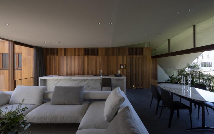 BIM建筑|东京天空洞穴住宅：静谧的自然居所 / IKAWAYA Architects