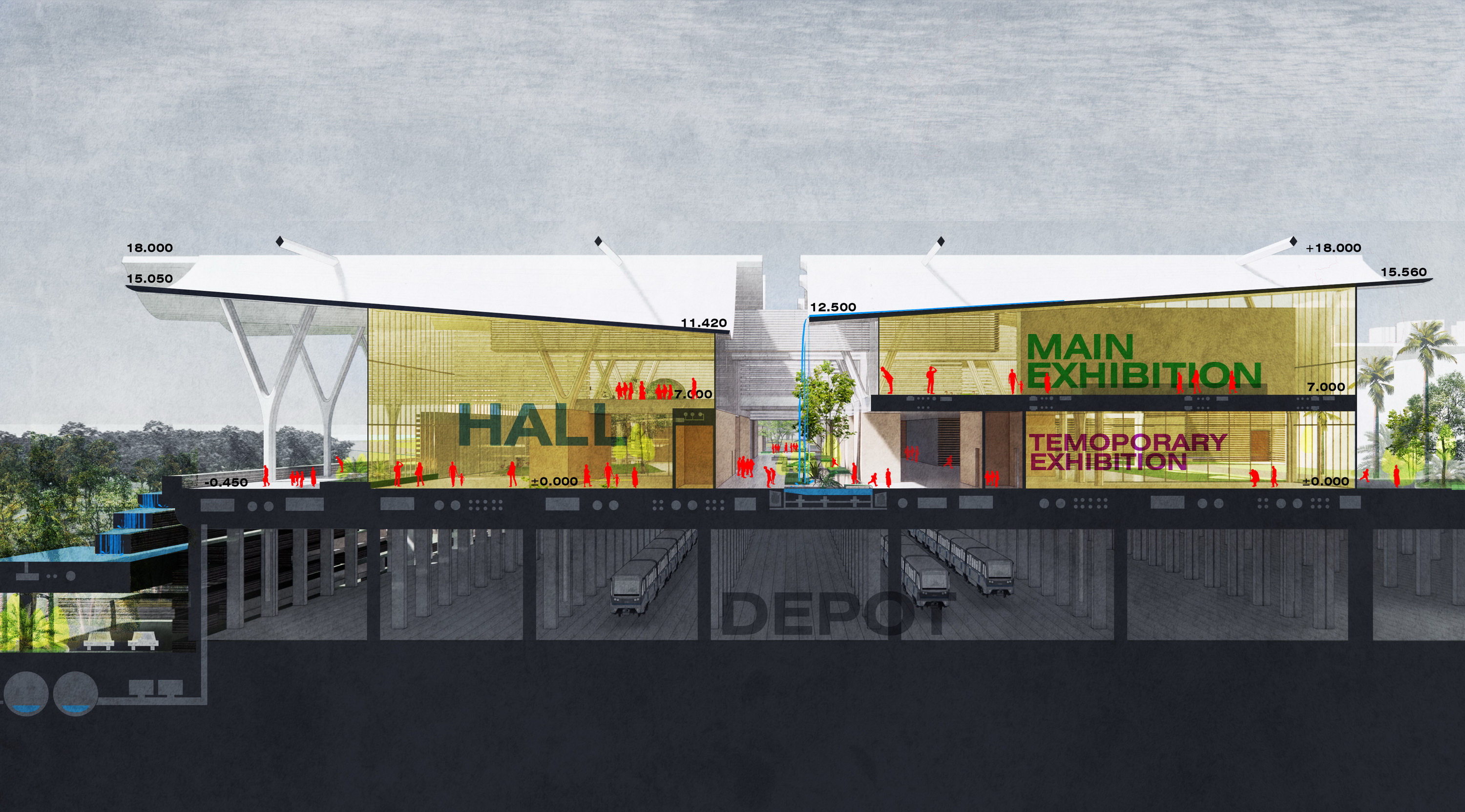 BIM建筑|深圳红树林湿地博物馆竞赛入围方案 / 局内建筑+普罗建筑+柏涛景观