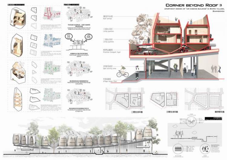 BIM建筑|2020基准杯二等奖 | 改造城中村的新思路 打造横向形态的超级寓所