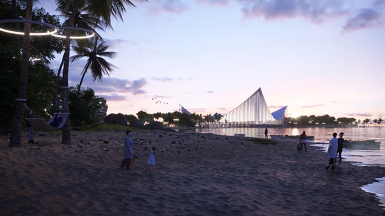 BIM建筑|BIG显示槟榔屿海岸“都市睡莲”总体规划
