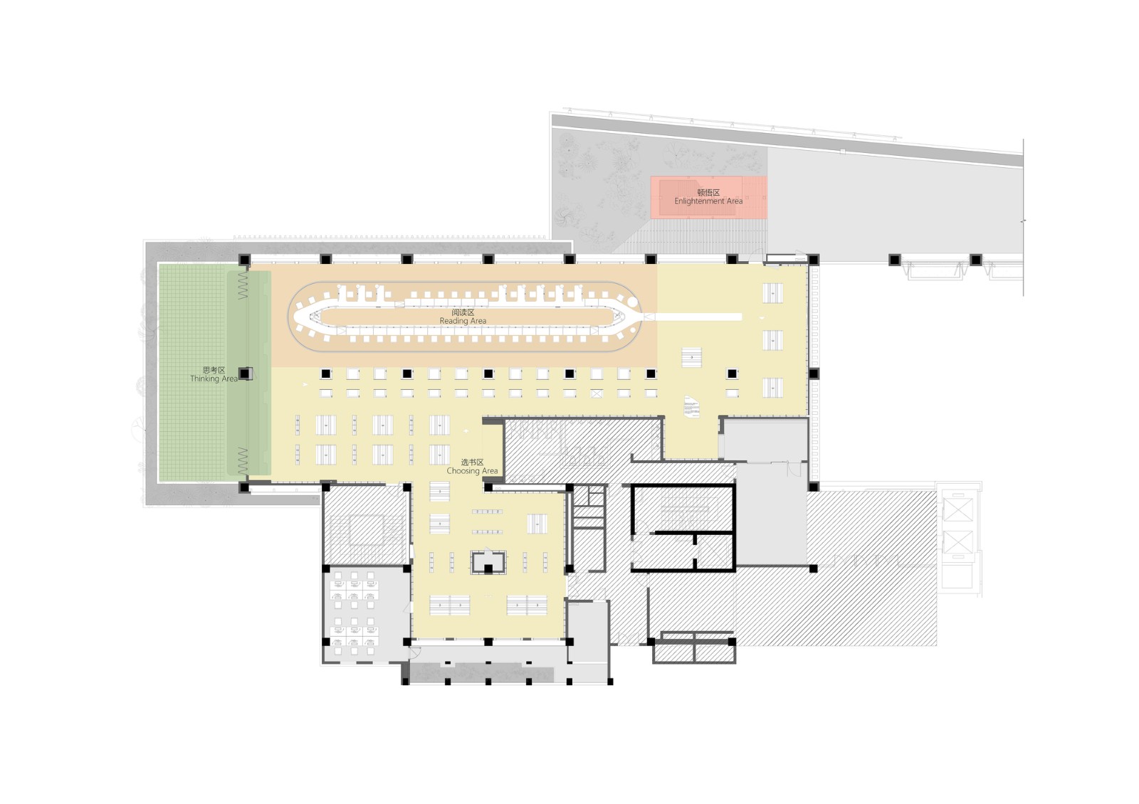 BIM建筑|古腾堡星汉书店：场景空间的营造 / 未韬建筑