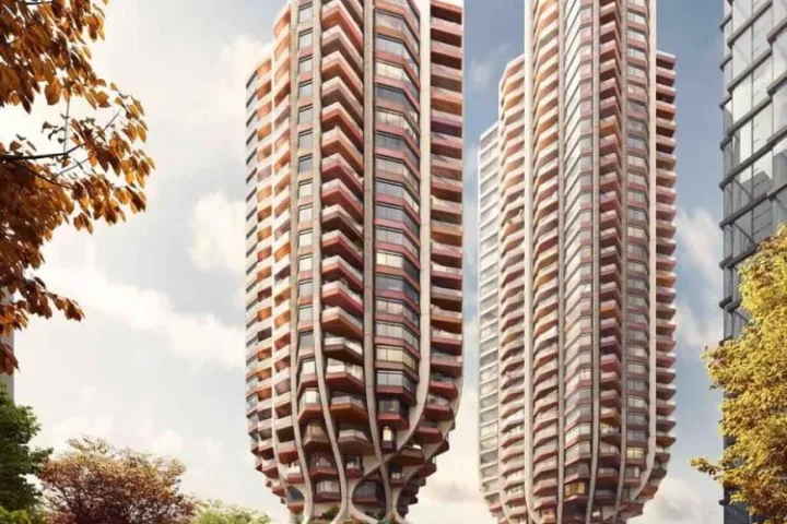 BIM建筑|Heatherwick公布“温哥华双子塔”方案，曲线扭转塔楼