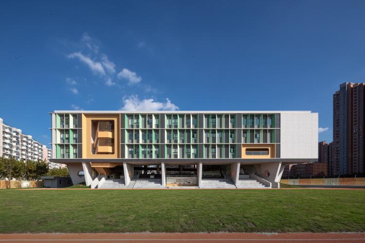 BIM建筑|秩序的启迪——上海市高安路第一小学华展校区 / 山水秀建筑事务所