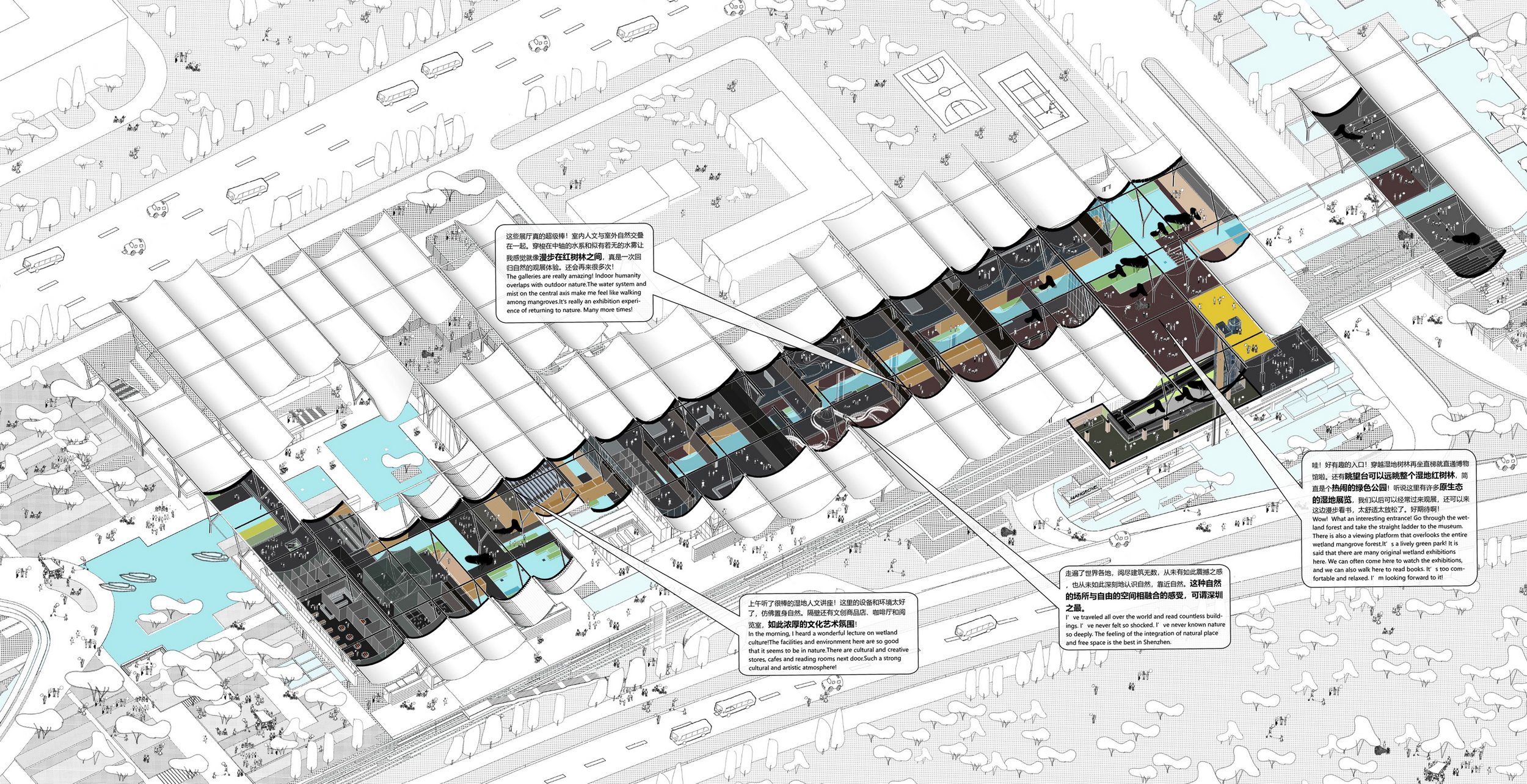 BIM建筑|深圳红树林湿地博物馆竞赛入围方案 / 局内建筑+普罗建筑+柏涛景观