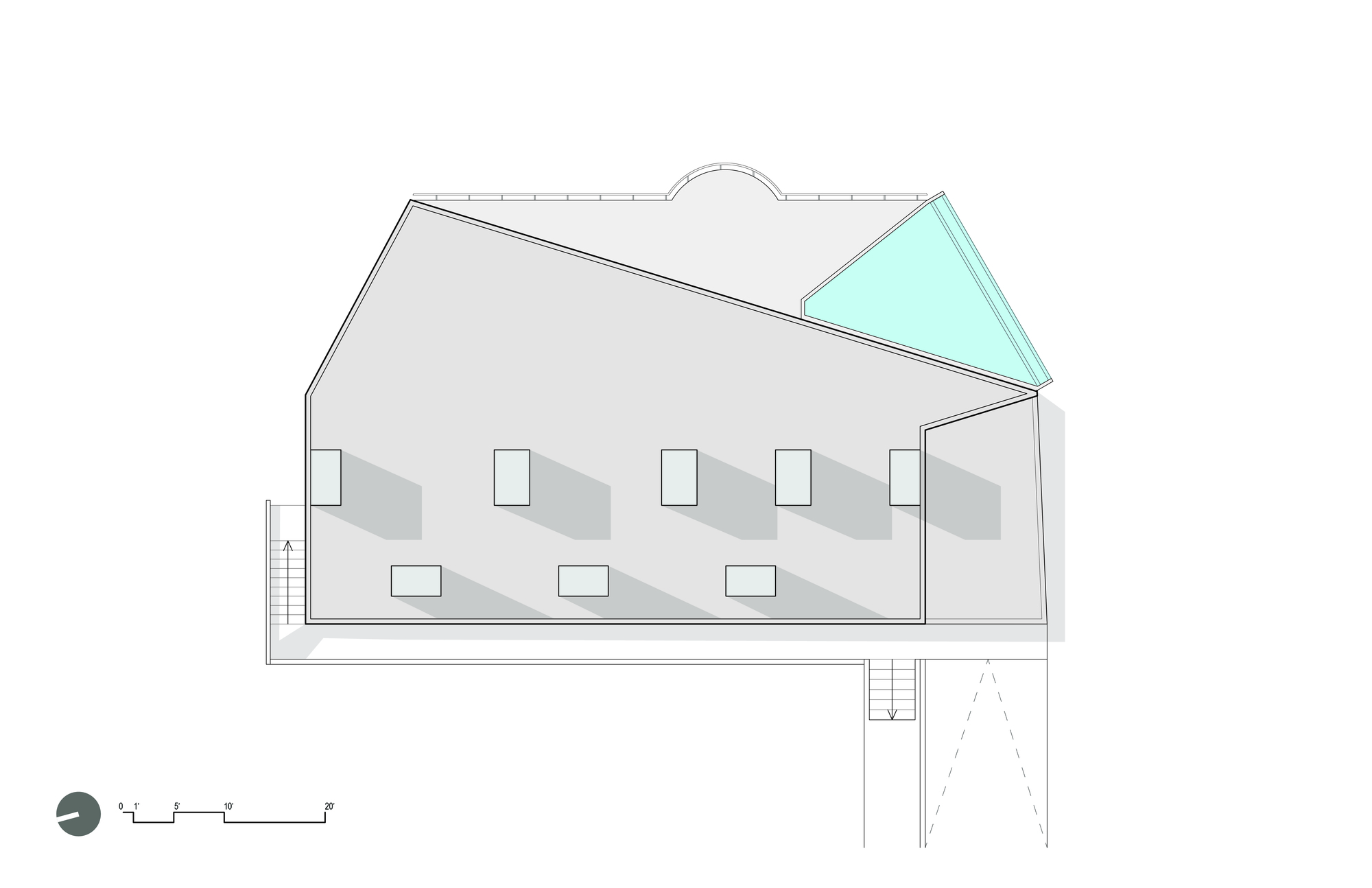 BIM建筑|波多黎各白色“烟囱”住宅：一半封闭，一半外向 / FUSTER + Architects