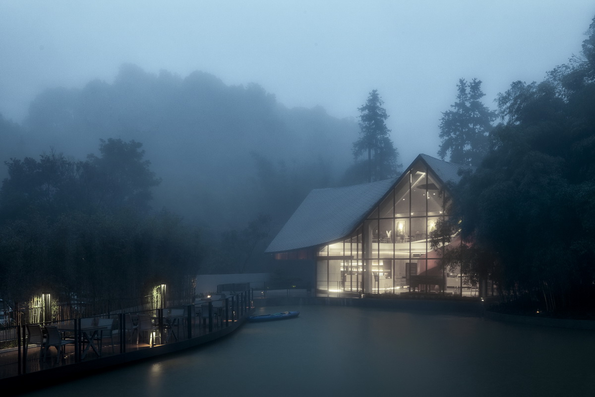 BIM建筑|南昆秘境艺术餐厅 / 城外建筑