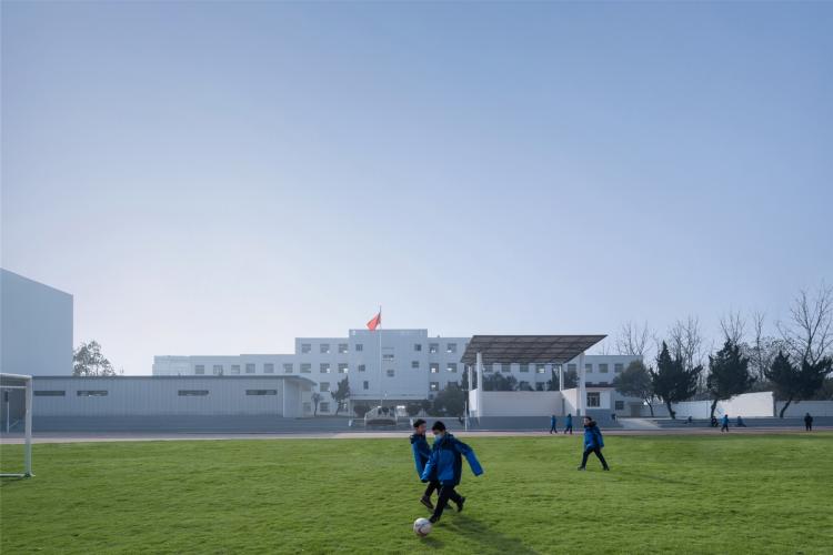 BIM建筑|乡村振兴之乡镇中学改造-全椒县新锐古河中学 / 上海思序建筑规划设计