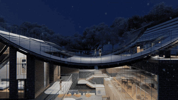 BIM建筑|2020建筑新人赛TOP 100 | 趣味屋顶 爱发呆的重大女孩设计了一场好玩的梦