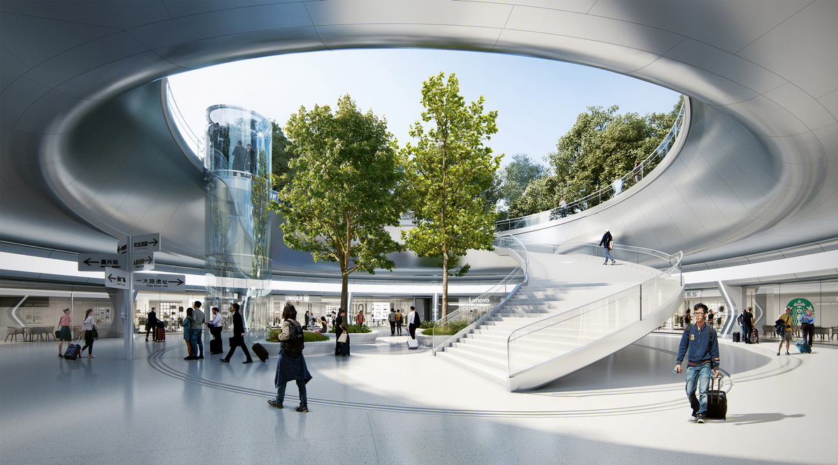BIM建筑|MAD新作：嘉兴“森林中的火车站”