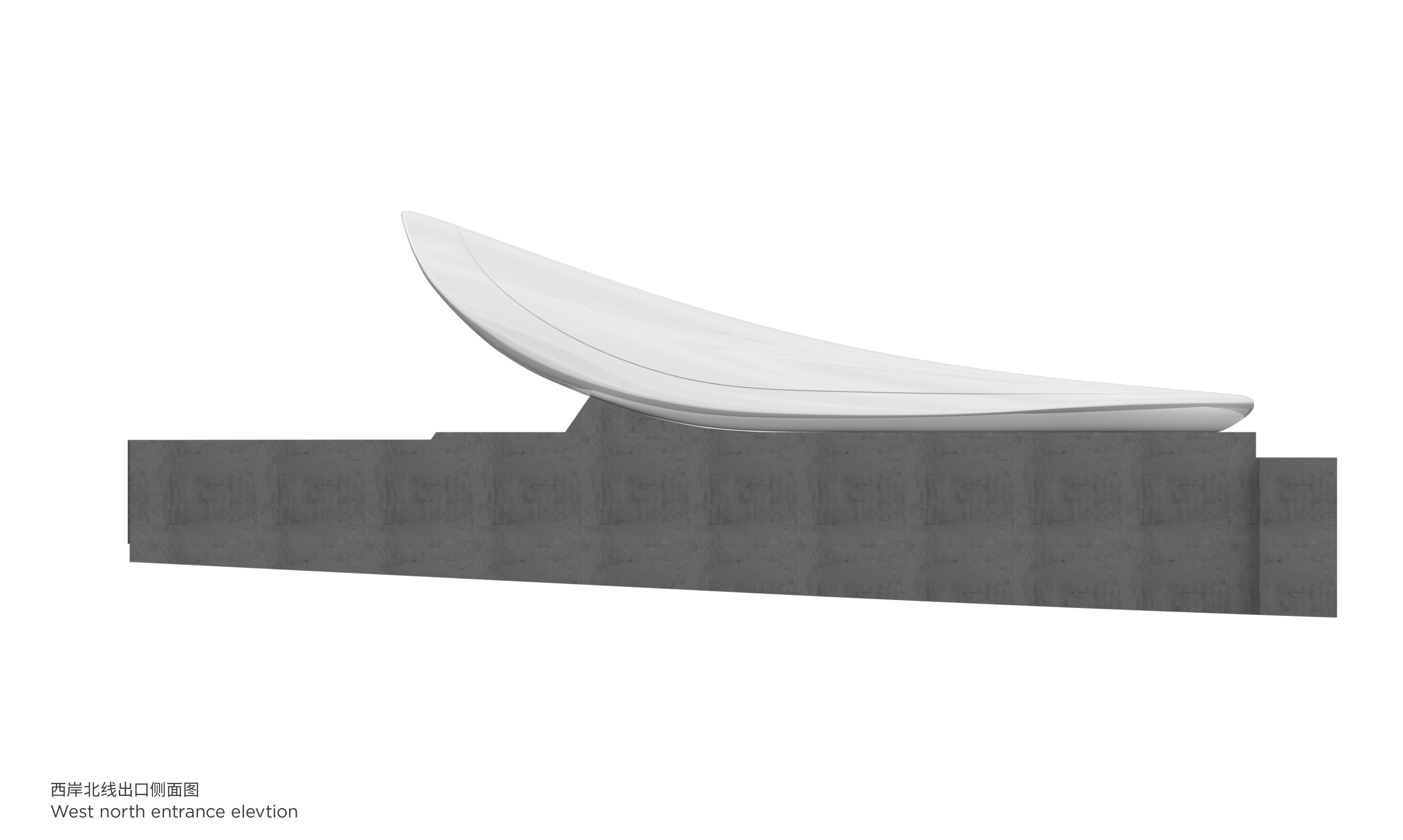 BIM建筑|海口文明东隧道光过渡设计：优雅纯洁的白色贝壳 / 槃达中国