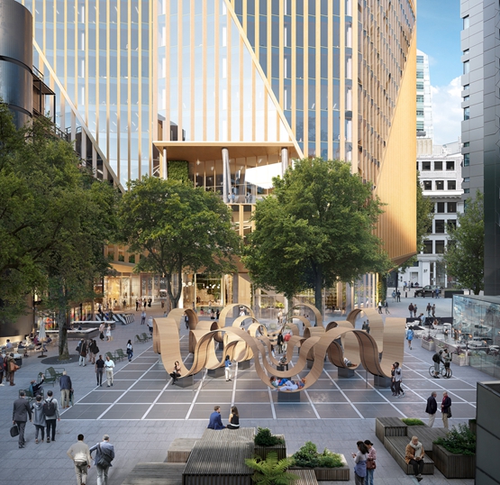 BIM建筑|3XN设计伦敦三角形表皮高层办公楼