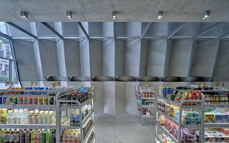 BIM建筑|上海苏州河中石化加油站改造 / 同济原作设计工作室