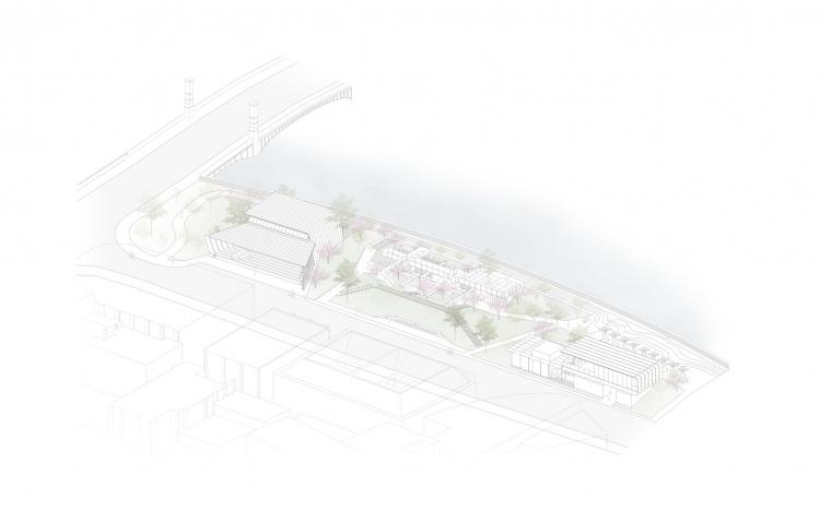 BIM建筑|上海苏州河中石化加油站改造 / 同济原作设计工作室