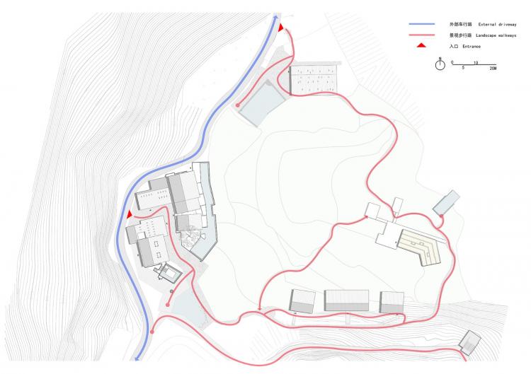 BIM建筑|可居可游，在半山稻田之间：重庆垫江巴谷宿集建筑设计 / 三文建筑
