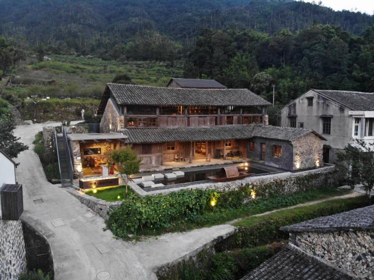 BIM建筑|小岙中通文化驿站：古朴村落中悠然而居 / 众生设计