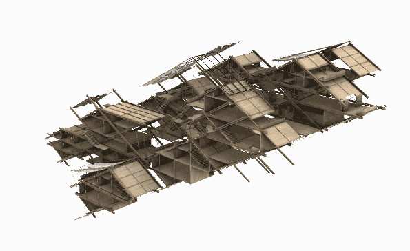 BIM建筑|2020基准杯三等奖 | 传统木构演绎中式超级寓所，预制模块解答疫情居所之困