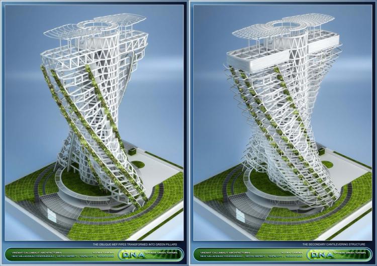 BIM建筑|陶朱隐园，反全球变暖+低碳生态住宅 / Vincent Callebaut Architectures