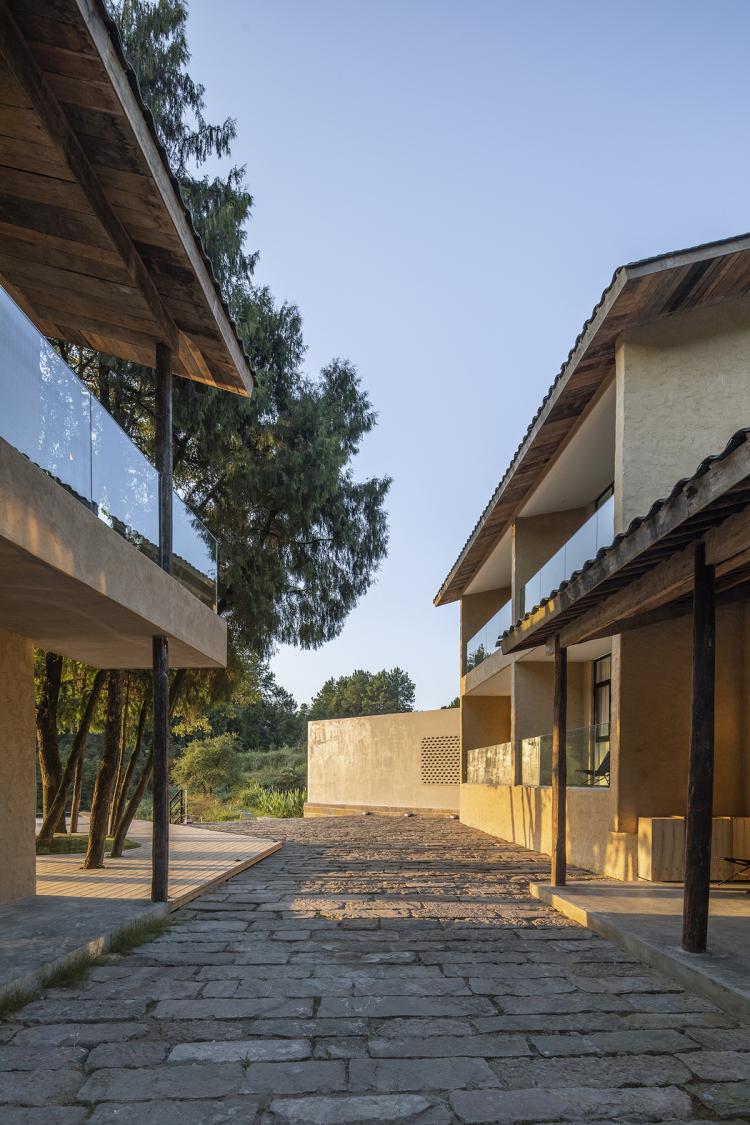 BIM建筑|可居可游，在半山稻田之间：重庆垫江巴谷宿集建筑设计 / 三文建筑