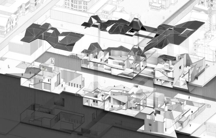 BIM建筑|2020建筑新人赛TOP 2 | 学院派“教科书‘级别的折板屋面美术馆