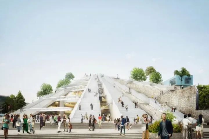 BIM建筑|MVRDV“地拉那金字塔”正式动工，阿尔巴尼亚粗野主义纪念碑改造