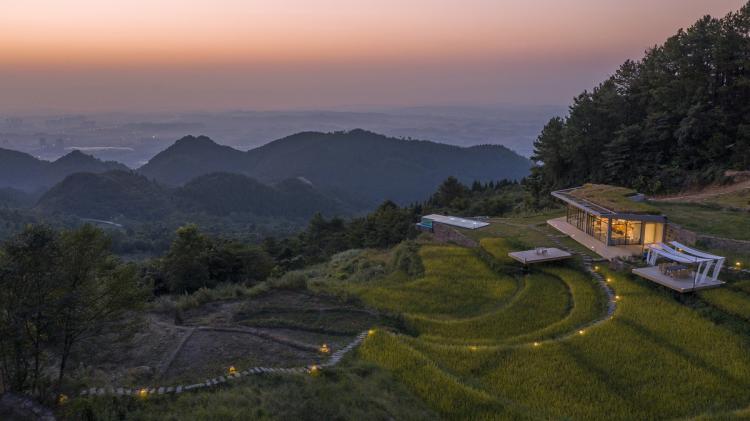 BIM建筑|可居可游，在半山稻田之间：重庆垫江巴谷宿集建筑设计 / 三文建筑