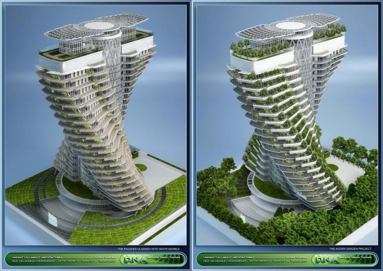 BIM建筑|陶朱隐园，反全球变暖+低碳生态住宅 / Vincent Callebaut Architectures