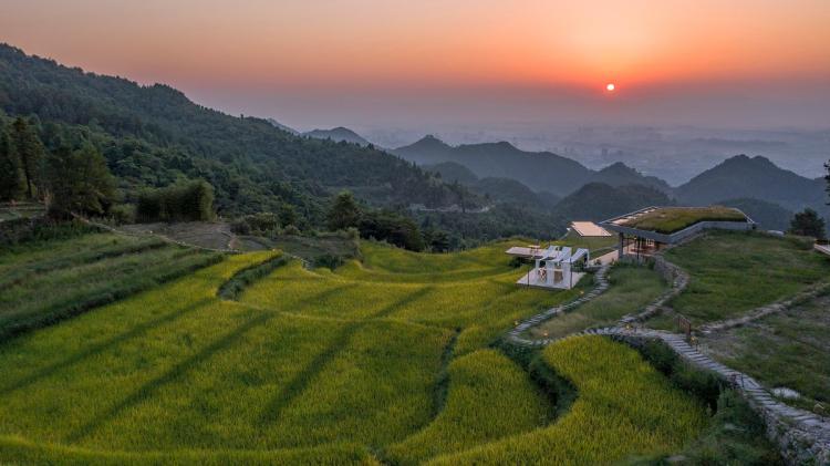 BIM建筑|可居可游，在半山稻田之间：重庆垫江巴谷宿集建筑设计 / 三文建筑