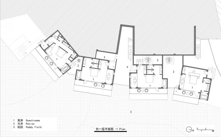 BIM建筑|可居可游，在半山稻田之间：重庆垫江巴谷宿集建筑设计 / 三文建筑