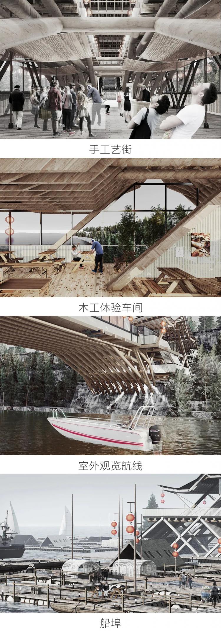 BIM建筑|2019基准杯二等奖 | 用传统木拱桥工艺搭建水岸工艺馆