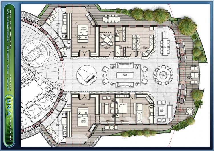 BIM建筑|陶朱隐园，反全球变暖+低碳生态住宅 / Vincent Callebaut Architectures