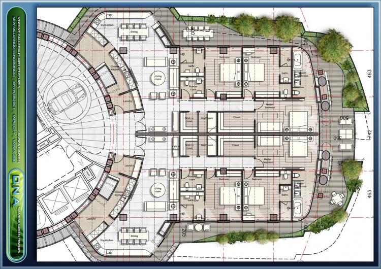 BIM建筑|陶朱隐园，反全球变暖+低碳生态住宅 / Vincent Callebaut Architectures