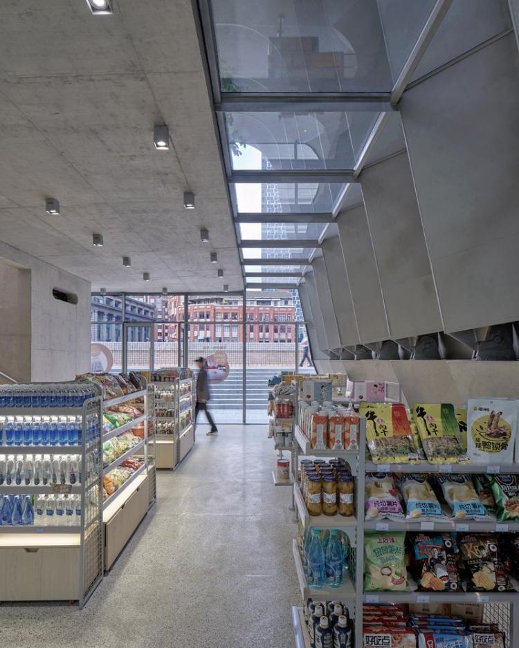 BIM建筑|上海苏州河中石化加油站改造 / 同济原作设计工作室