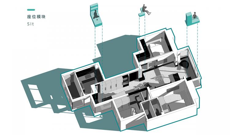 BIM建筑|更多坐下来空间的家，宁波 / 0.5m Studio