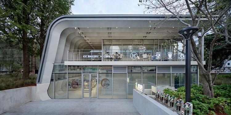 BIM建筑|上海苏州河中石化加油站改造 / 同济原作设计工作室