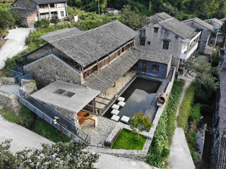 BIM建筑|小岙中通文化驿站：古朴村落中悠然而居 / 众生设计