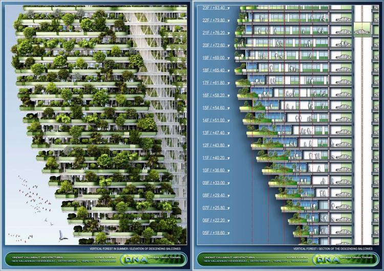BIM建筑|陶朱隐园，反全球变暖+低碳生态住宅 / Vincent Callebaut Architectures