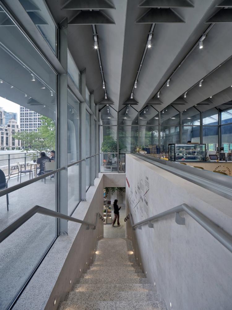 BIM建筑|上海苏州河中石化加油站改造 / 同济原作设计工作室