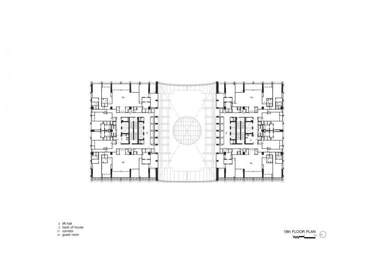 BIM建筑|辛德霍恩凯宾斯基酒店，在城市绿地中“跳舞” / Plan Architect