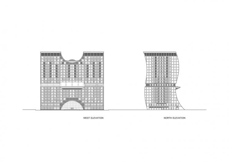BIM建筑|辛德霍恩凯宾斯基酒店，在城市绿地中“跳舞” / Plan Architect