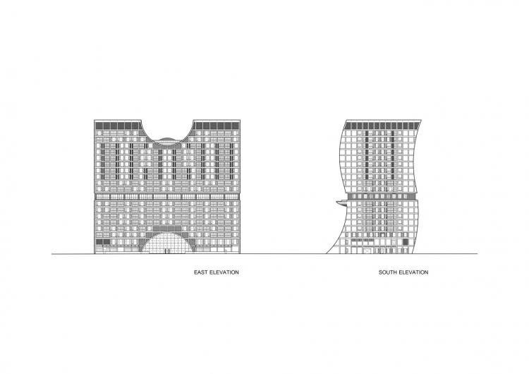 BIM建筑|辛德霍恩凯宾斯基酒店，在城市绿地中“跳舞” / Plan Architect